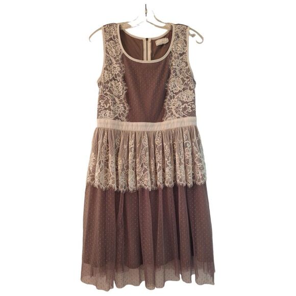 A'reve Dress Lace Tulle Mesh Fully Lined Holiday Party Recital Twee Balletcore - Picture 1 of 16